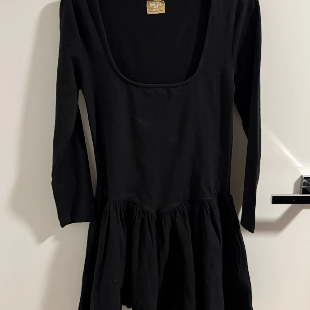 Free People Onda Drop-Waist Long-Sleeve Mini